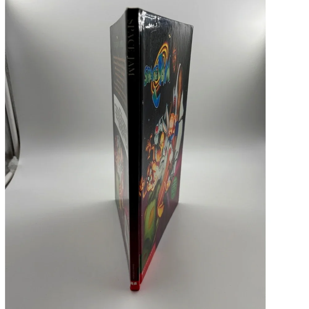 Space Jam 1996 Hardcover Scholastic Book First Printing Blu-ray Movie Bundle VTG